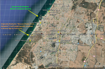 Ashqelon (GglErth) Bronze Age Tels (S), Marina-Ancient Port (N)